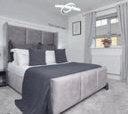 Belgravia Winged Panel Upholstered Bed