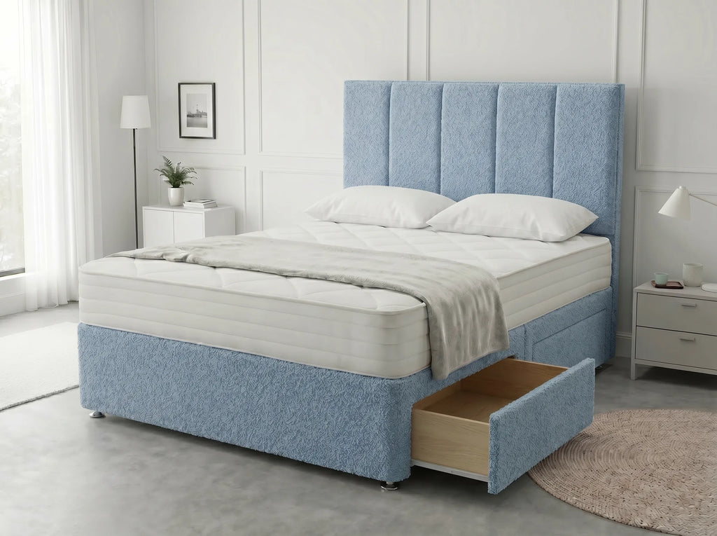 Royal Curve Majesty | Divan Drawer Bed with Seamless Drawer Storage (UK) | Discount Bed Store (DBS) #DB148