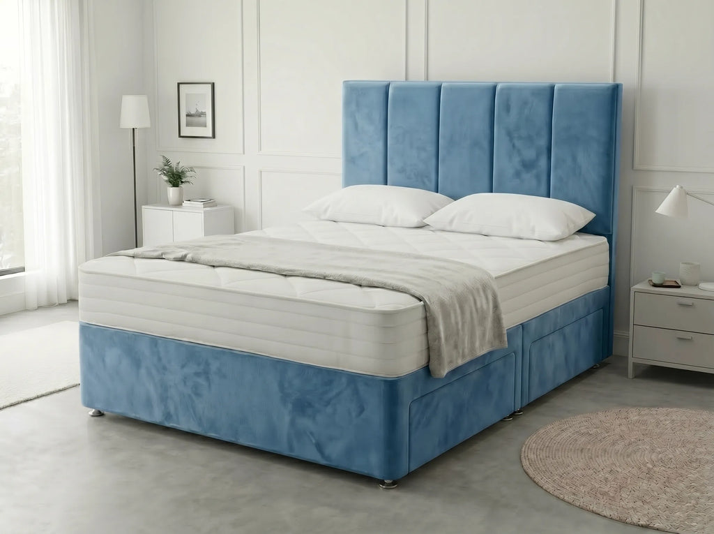 Royal Curve Majesty | Divan Drawer Bed with Seamless Drawer Storage (UK) | Discount Bed Store (DBS) #DB148