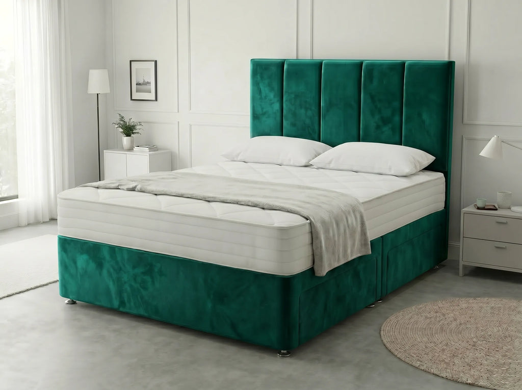 Royal Curve Majesty | Divan Drawer Bed with Seamless Drawer Storage (UK) | Discount Bed Store (DBS) #DB148