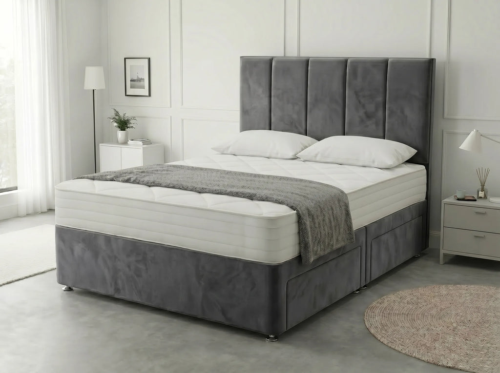Royal Curve Majesty | Divan Drawer Bed with Seamless Drawer Storage (UK) | Discount Bed Store (DBS) #DB148