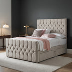 Diamond Grid Classic #B156 | Optional Divan Drawer Bed Frame (UK) | Discount Bed Store (DBS)
