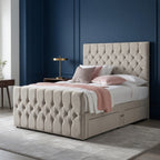 Diamond Grid Classic #B156 | Optional Divan Drawer Bed Frame (UK) | Discount Bed Store (DBS)