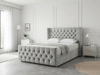 Luxury Curve Dream | Divan Drawer Bed Frame with Concealed Drawer Storage (UK) | Discount Bed Store (DBS) #DB146