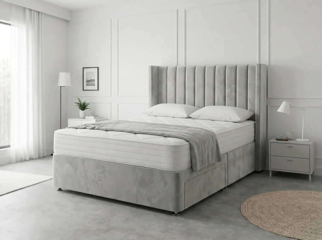 Classic Curve | Divan Drawer Base Featuring Smooth Glide Drawers (UK) | Discount Bed Store (DBS) #DB136
