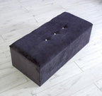Plain Buttoned Ottoman Storage/Blanket Box
