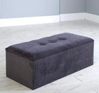 Plain Buttoned Ottoman Storage/Blanket Box