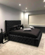 Ambassador Chesterfield Upholstered Fabric Bed