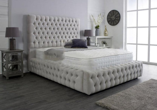Ambassador Chesterfield Upholstered Fabric Bed