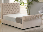 Mayfair Upholstered Fabric Sleigh Bed