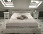 Mini Ambassador Chesterfield Upholstered Fabric Bed