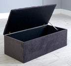 Plain Buttoned Ottoman Storage/Blanket Box