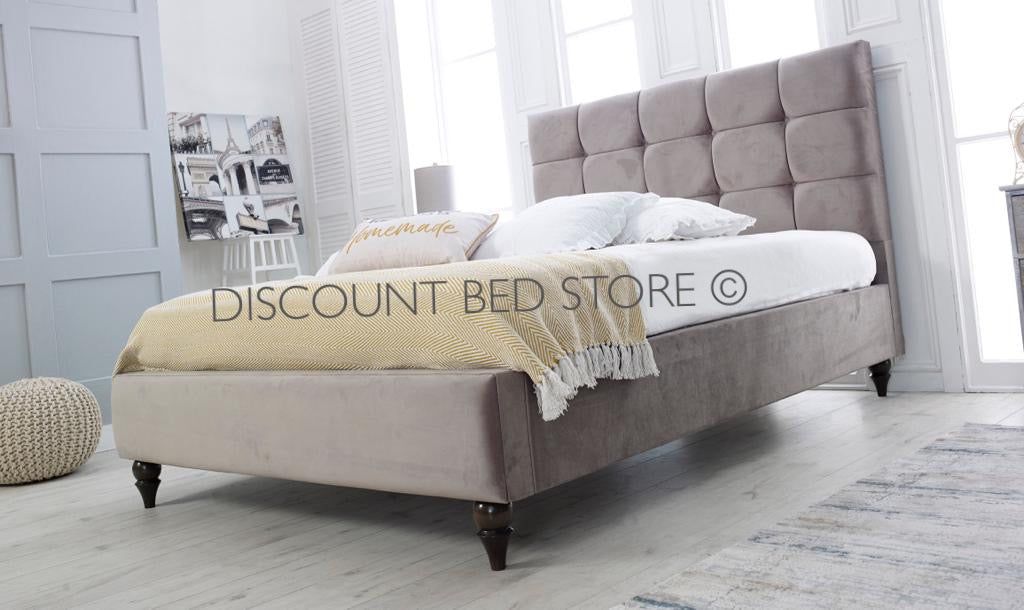 Stella Upholstered Fabric Bed