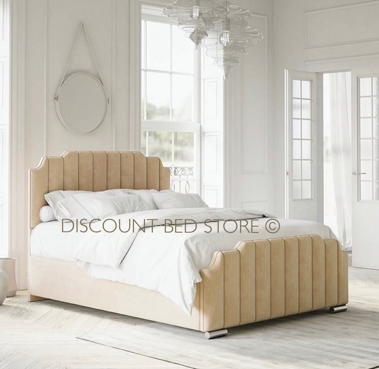 The Manhattan Upholstered Fabric Bed